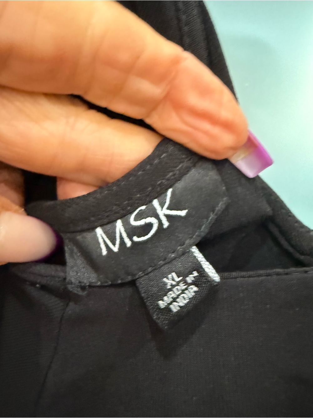 MSK Black One-Shoulder Ruffle Dress - Picture 4 of 4